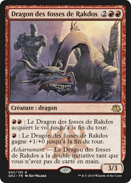 Dragon des fosses de Rakdos, carte Magic GK2 57 — extension RNA Guild Kit
