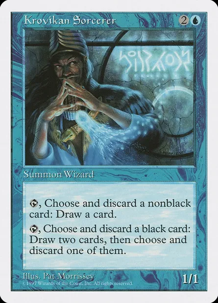 Sorcier krovois, carte Magic 5ED 96 — extension Cinquième Edition