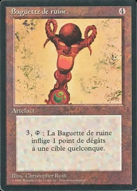Baguette de ruine, carte Magic FBB 273 — extension Foreign Black Border