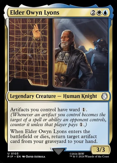 Elder Owyn Lyons, Magic card PIP 103 — Fallout set
