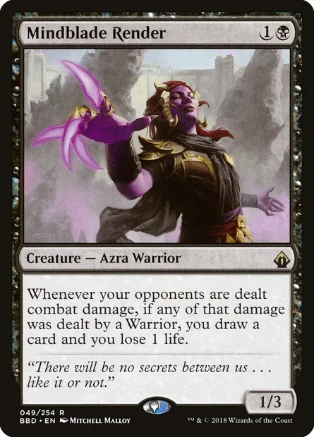 Mindblade Render, Magic card BBD 49 — Battlebond set
