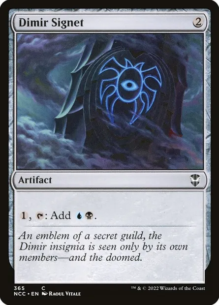 Dimir Signet, Magic card NCC 365 — New Capenna Commander set