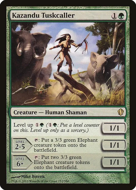 Kazandu Tuskcaller, Magic card C13 152 — Commander 2013 set