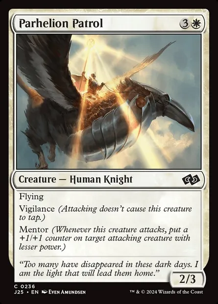 Parhelion Patrol, Magic card J25 236 — Foundations Jumpstart set