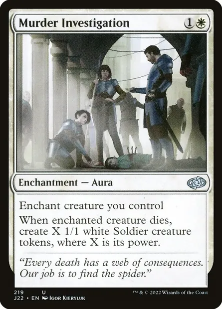 Murder Investigation, Magic card J22 219 — Jumpstart 2022 set