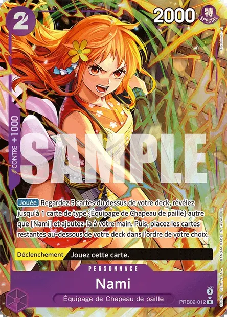 Nami, carte One Piece PRB02-012 — extension ONE PIECE CARD THE BEST VOL.2
