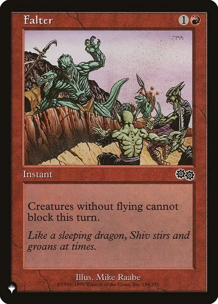 Falter, Magic card PLST USG-184 — The List set
