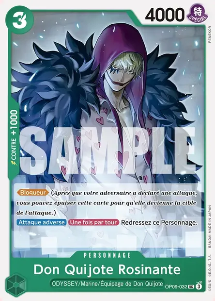 Don Quijote Rosinante, carte One Piece OP09-032 — extension LES NOUVEAUX EMPEREURS