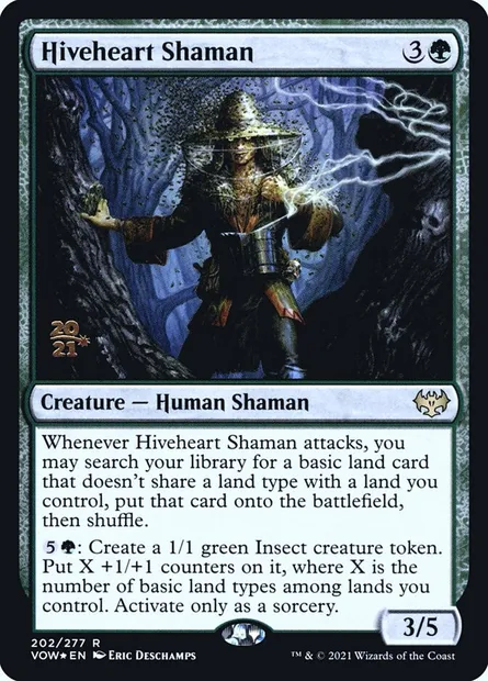 Shamane ruchecœur, carte Magic PVOW 202s — extension Innistrad: Crimson Vow Promos