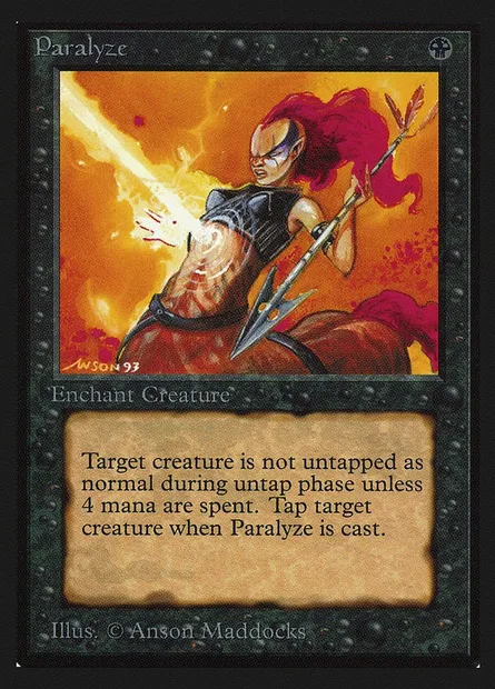 Paralysie, carte Magic CED 120 — extension Collectors' Edition