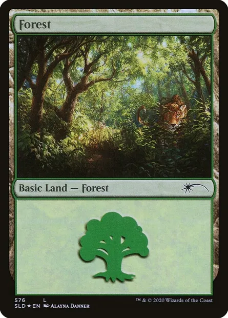 Forest, Magic card SLD 576 — Secret Lair Drop set