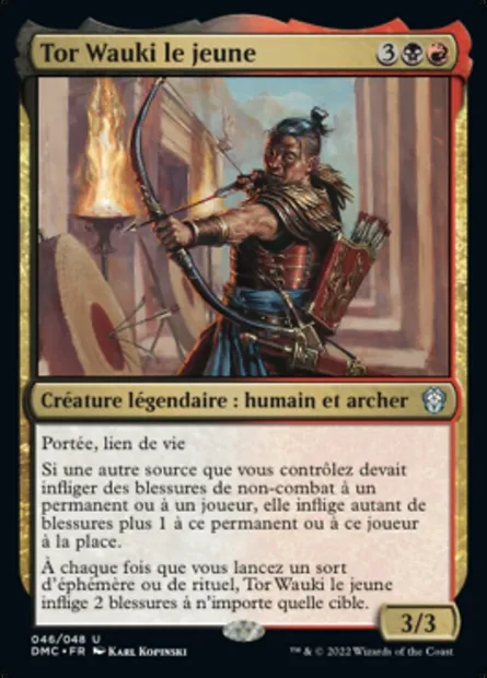 Tor Wauki le jeune, carte Magic DMC 46 — extension Dominaria United Commander