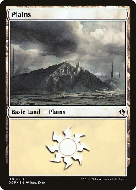 Plains, Magic card DDP 36 — Duel Decks: Zendikar vs. Eldrazi set