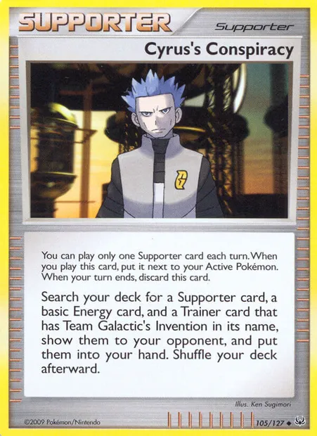 Cyrus's Conspiracy, Pokémon card PL 105 — Platinum set