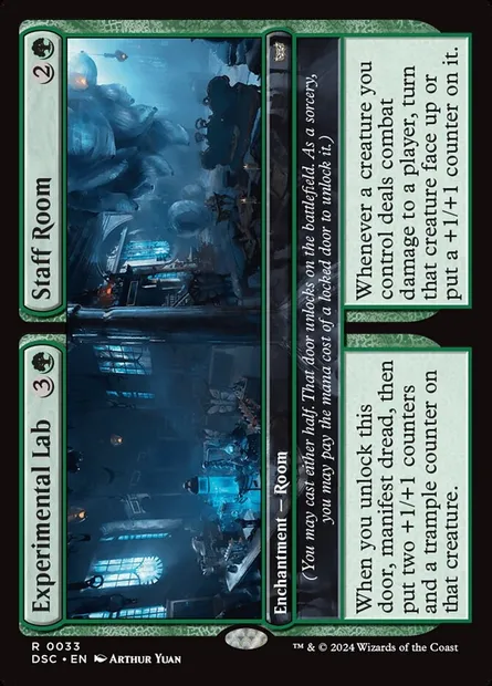 Experimental Lab // Staff Room, Magic card DSC 33 — Duskmourn: House of Horror Commander set