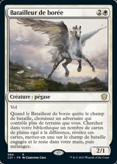 Batailleur de borée, carte Magic C21 84 — extension Commander 2021