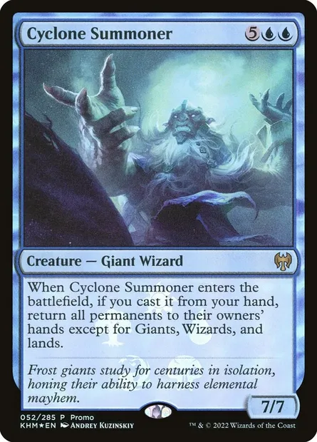Invocateur de cyclone, carte Magic PKHM 52★ — extension Kaldheim Promos