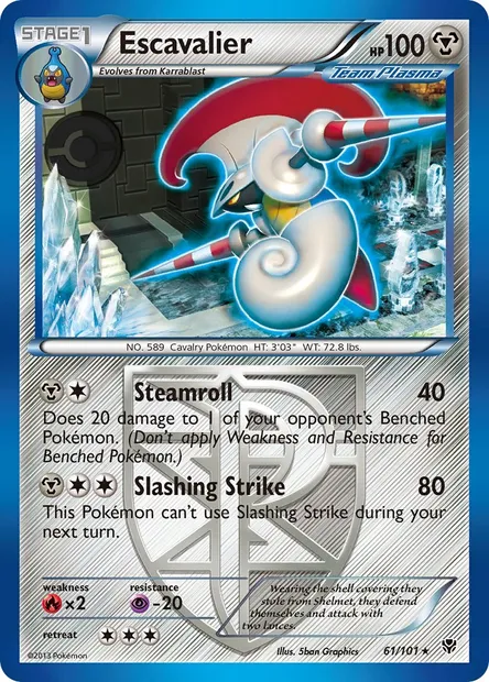 Escavalier, Pokémon card PLB 61 — Plasma Blast set