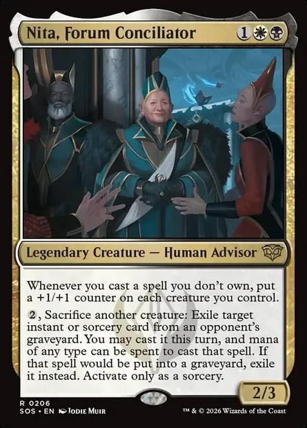 Nita, Forum Conciliator, Magic card SOS 206 — Secrets of Strixhaven set