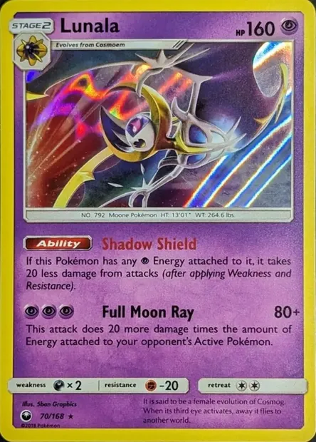 Lunala, carte Pokémon TDX 061-3 — extension Theme Deck & Blisters Exclusives