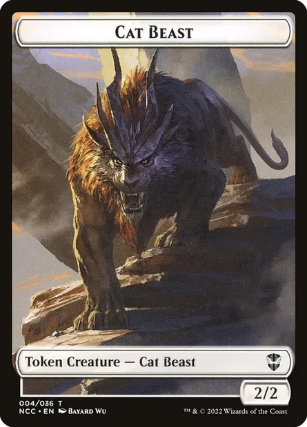 Cat Beast, Magic card TNCC 4 — New Capenna Commander Tokens set