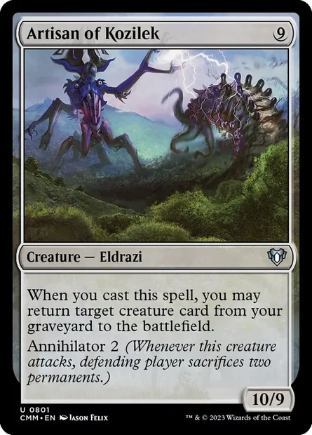Artisan of Kozilek, Magic card CMM 801 — Commander Masters set