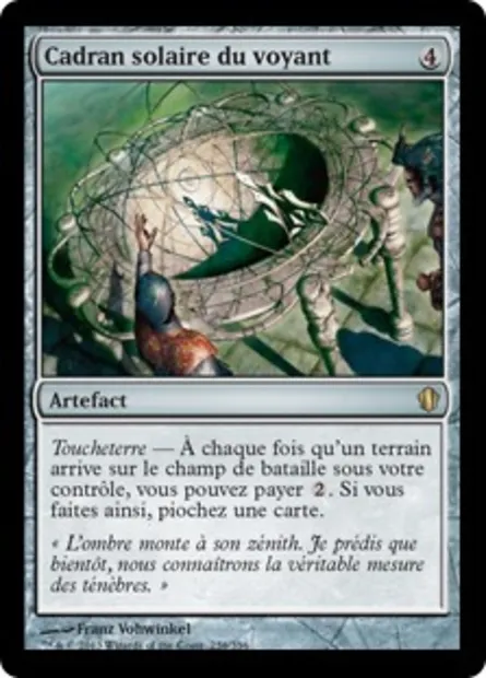 Cadran solaire du voyant, carte Magic C13 256 — extension Commander 2013