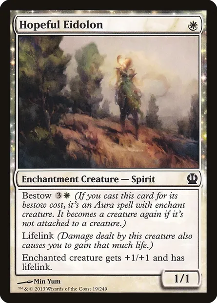 Hopeful Eidolon, Magic card THS 19 — Theros set