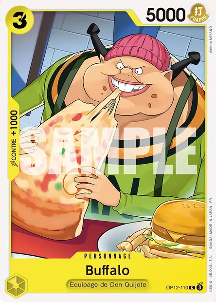 Buffalo, carte One Piece OP12-110 — extension L'HÉRITAGE DU MAÎTRE