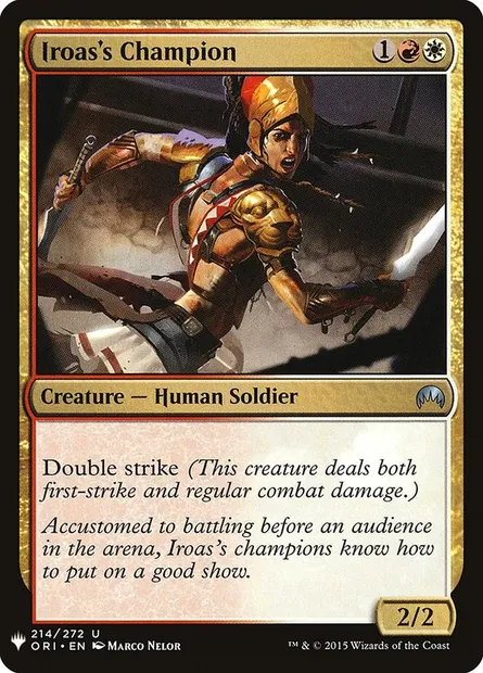 Championne d'Iroas, carte Magic PLST ORI-214 — extension The List