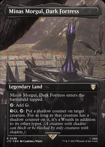 Minas Morgul, Dark Fortress, Magic card LTC 558 — Tales of Middle-earth Commander set