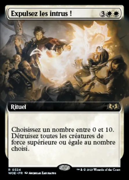 Expulsez les intrus !, carte Magic WOE 324 — extension Wilds of Eldraine
