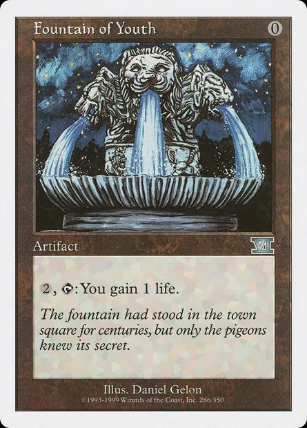 Fountain of Youth, Magic card 6ED 286 — Classic Sixth Edition set
