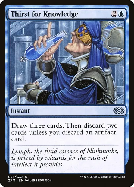 Thirst for Knowledge, Magic card 2XM 71 — Double Masters set