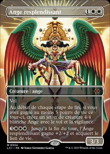 Ange resplendissant, carte Magic LCI 334 — extension The Lost Caverns of Ixalan
