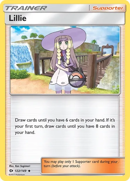 Lillie, Pokémon card SUM 122 — Sun & Moon set