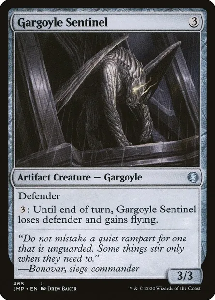 Gargoyle Sentinel, Magic card JMP 465 — Jumpstart set