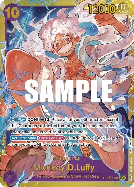 Monkey D. Luffy, carte One Piece OP05-119 — extension AWAKENING OF THE NEW ERA