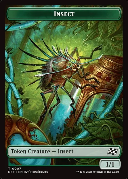 Insect, Magic card TDFT 7 — Aetherdrift Tokens set