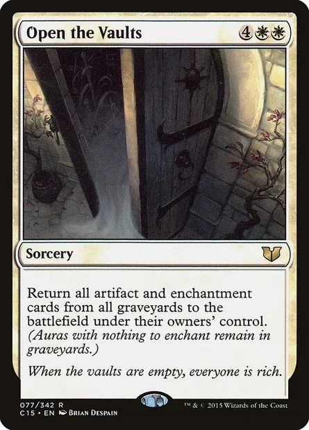 Open the Vaults, Magic card C15 77 — Commander 2015 set
