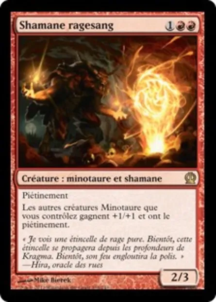 Shamane ragesang, carte Magic THS 138 — extension Theros