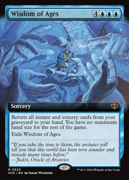 Wisdom of Ages, Magic card SOS 323 — Secrets of Strixhaven set