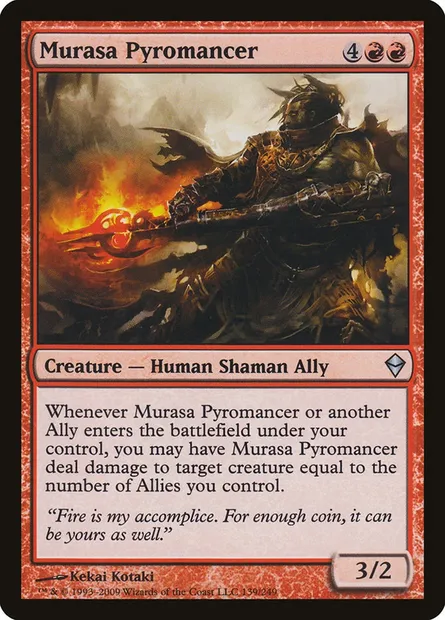 Murasa Pyromancer, Magic card ZEN 139 — Zendikar set