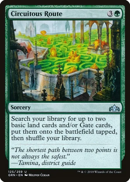 Circuitous Route, Magic card GRN 125 — Guilds of Ravnica set