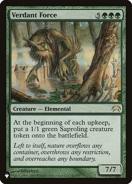 Verdant Force, Magic card PLST HOP-81 — The List set