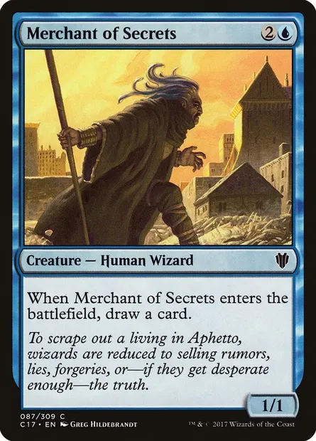 Merchant of Secrets, Magic card C17 87 — Commander 2017 set