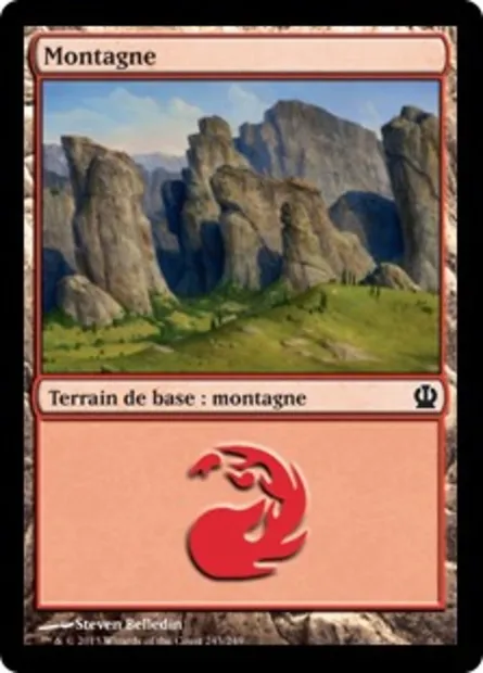 Montagne, carte Magic THS 243 — extension Theros