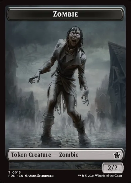 Zombie, Magic card TFDN 15 — Foundations Tokens set