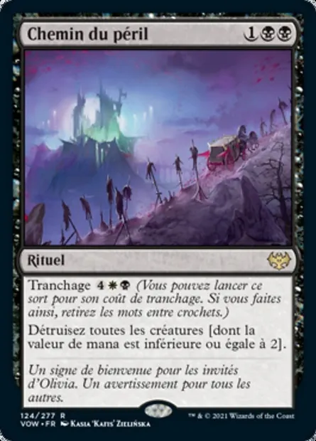 Chemin du péril, carte Magic VOW 124 — extension Innistrad : noce écarlate