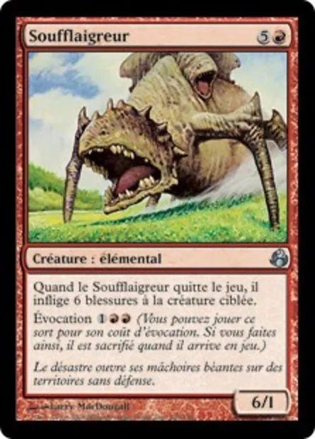Soufflaigreur, carte Magic MOR 105 — extension Leveciel
